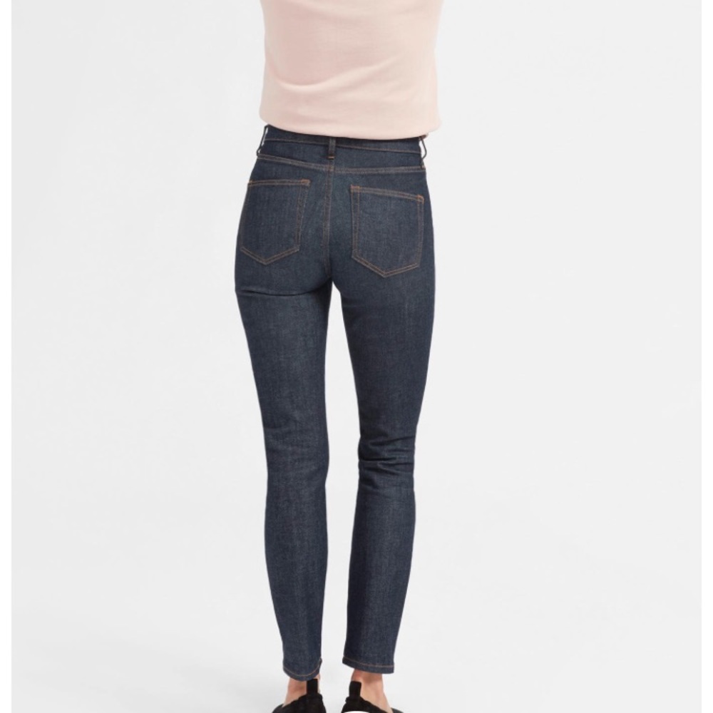 Everlane Denim High Rise Skinny in Dark Indigo